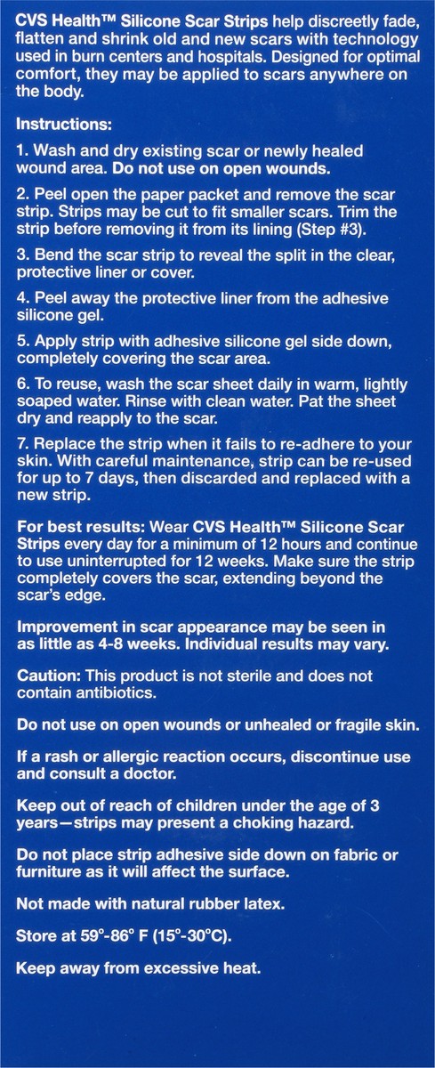 slide 5 of 11, CVS Health Scar Strips, 8 Ct, 1 ct