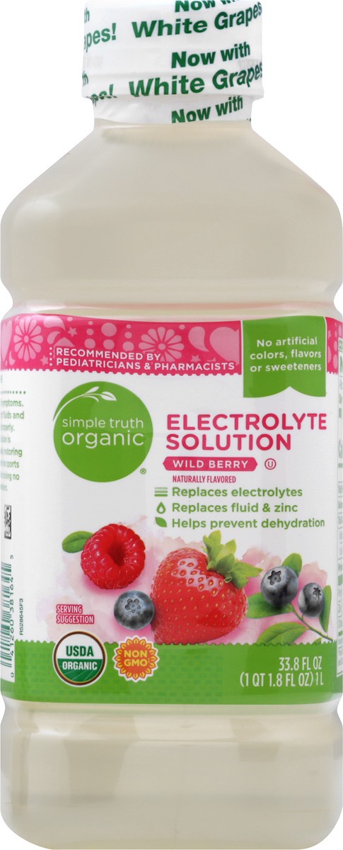 slide 7 of 13, Simple Truth Organic Wild Berry Electrolyte Solution 33.8 oz, 33.8 oz