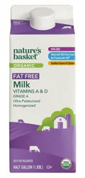 Nature's Basket Organic Fat Free Milk