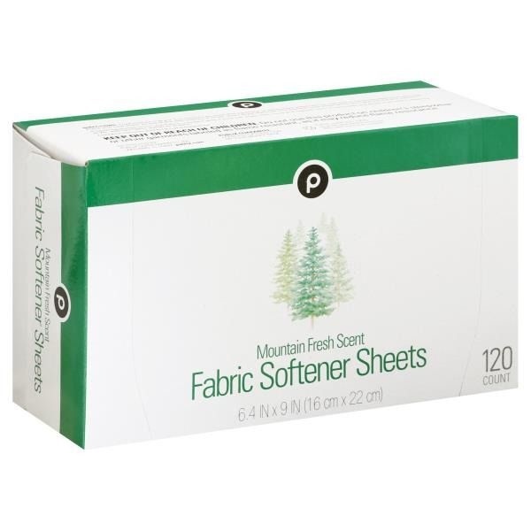 slide 1 of 1, Publix Mountain Fresh Dryer Sheets, 120 ct