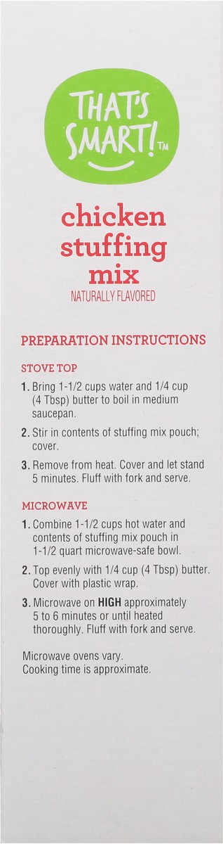 slide 10 of 16, That's Smart! Chicken Stuffing Mix 6 oz, 6 oz