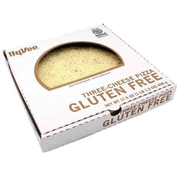 slide 1 of 1, Hy-Vee Gluten Free Take And Bake Cheese Pizza, 17.5 oz