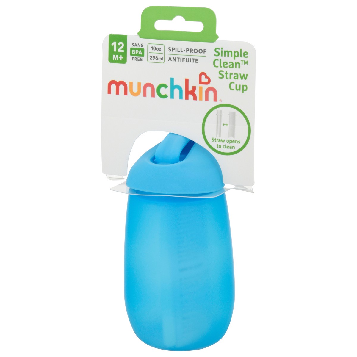 slide 4 of 9, Munchkin Simple Clean 10 Ounce Straw Cup 1 ea, 1 ct