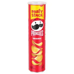 Pringles Potato Crisps Chips, Lunch Snacks, On-the-Go Snacks, Party Stack, Original, 6.8oz Can, 1 Can