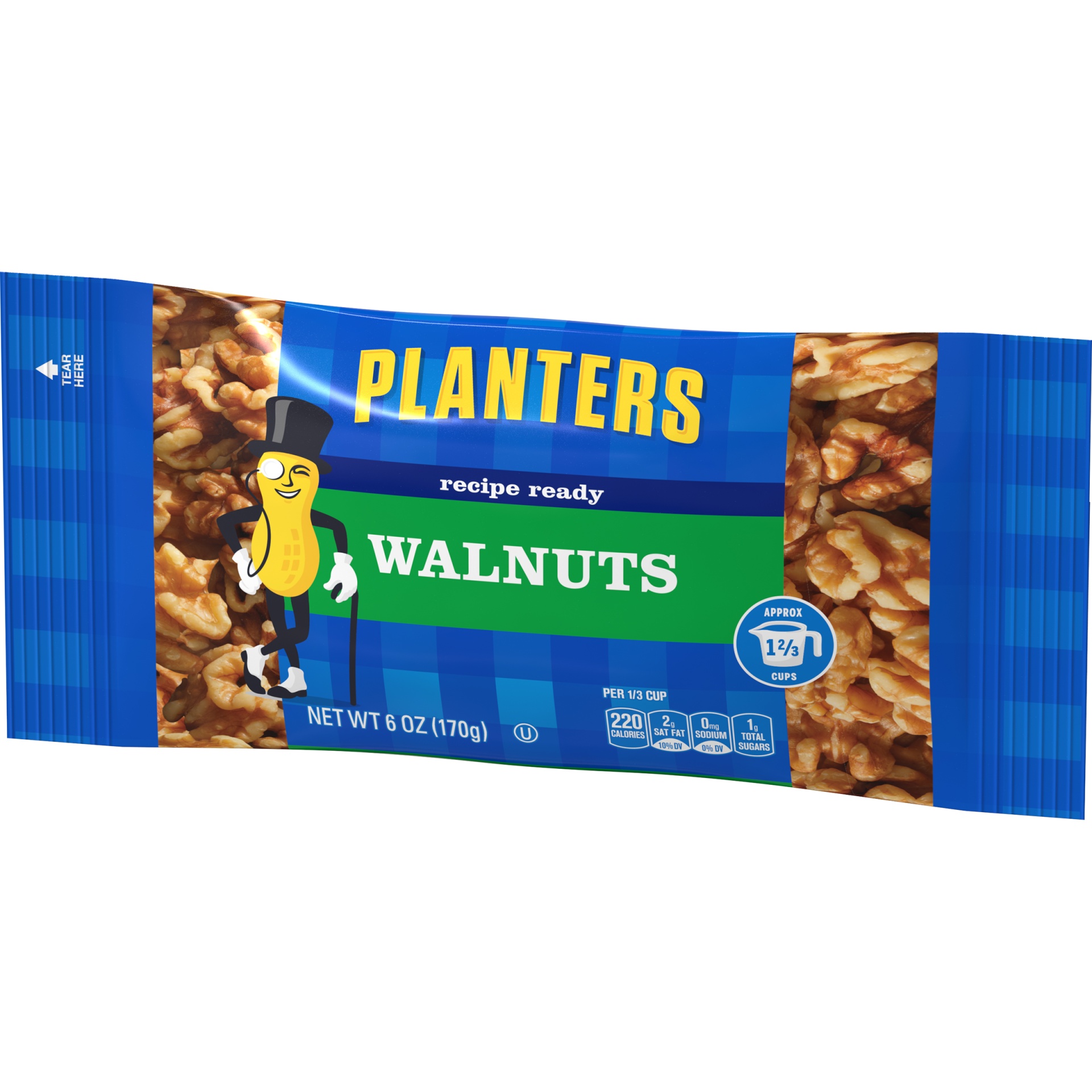 slide 3 of 6, Planters Walnut Halves, 6.0 oz Bag, 6 oz