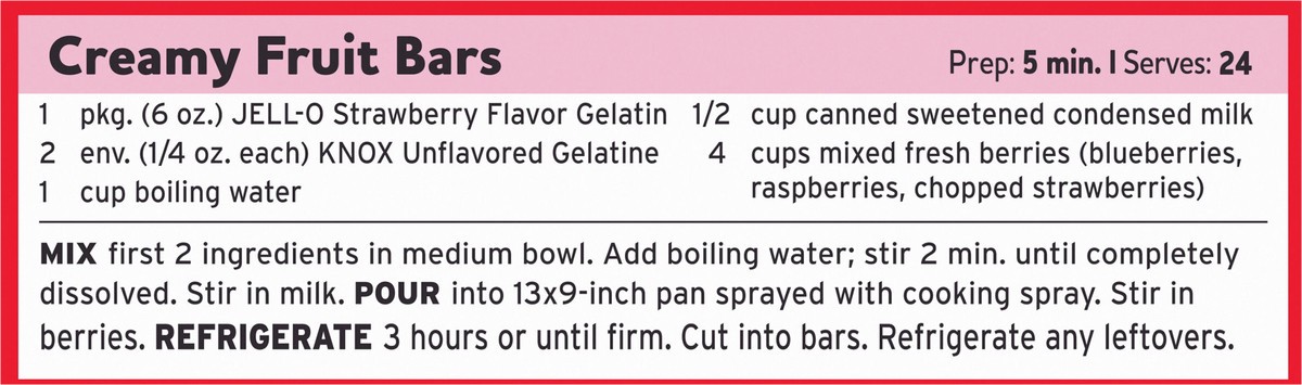 slide 6 of 13, Jell-O Strawberry Artificially Flavored Gelatin Dessert Mix, Family Size, 6 oz