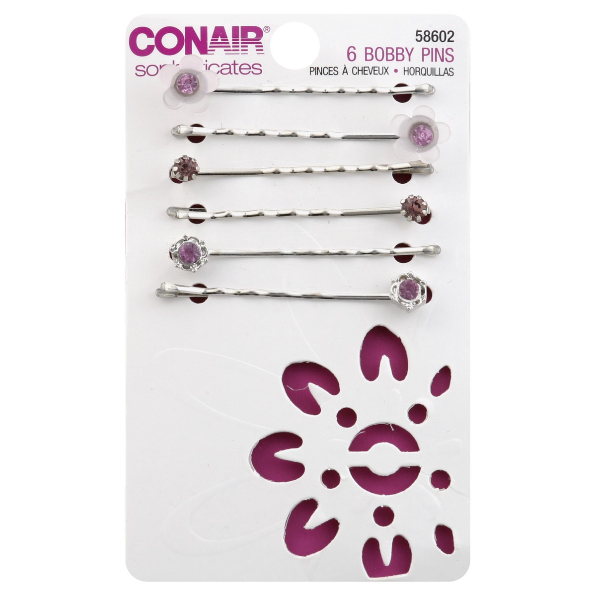 slide 2 of 2, Conair Bobby Pins 6 ea, 6 ct