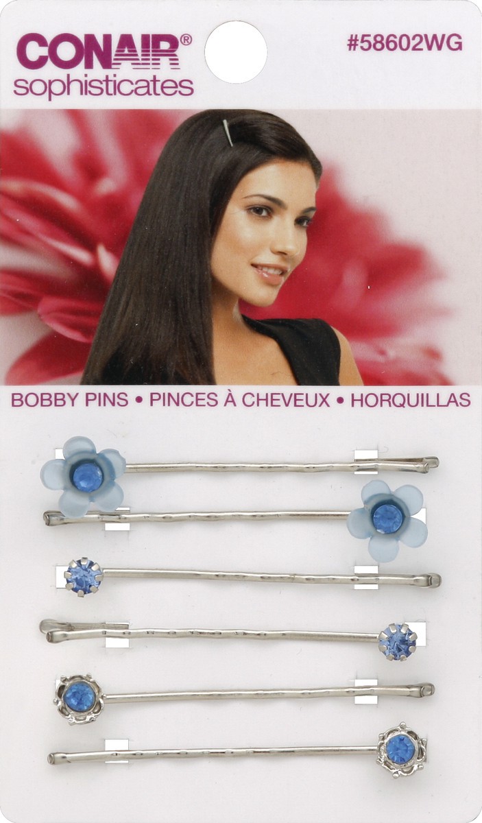 slide 1 of 2, Conair Bobby Pins 6 ea, 6 ct