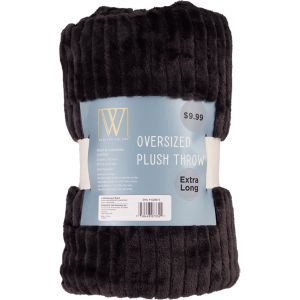 slide 1 of 1, Fall Fest Flannel Throw Blanket, Solid Grey, 1 ct