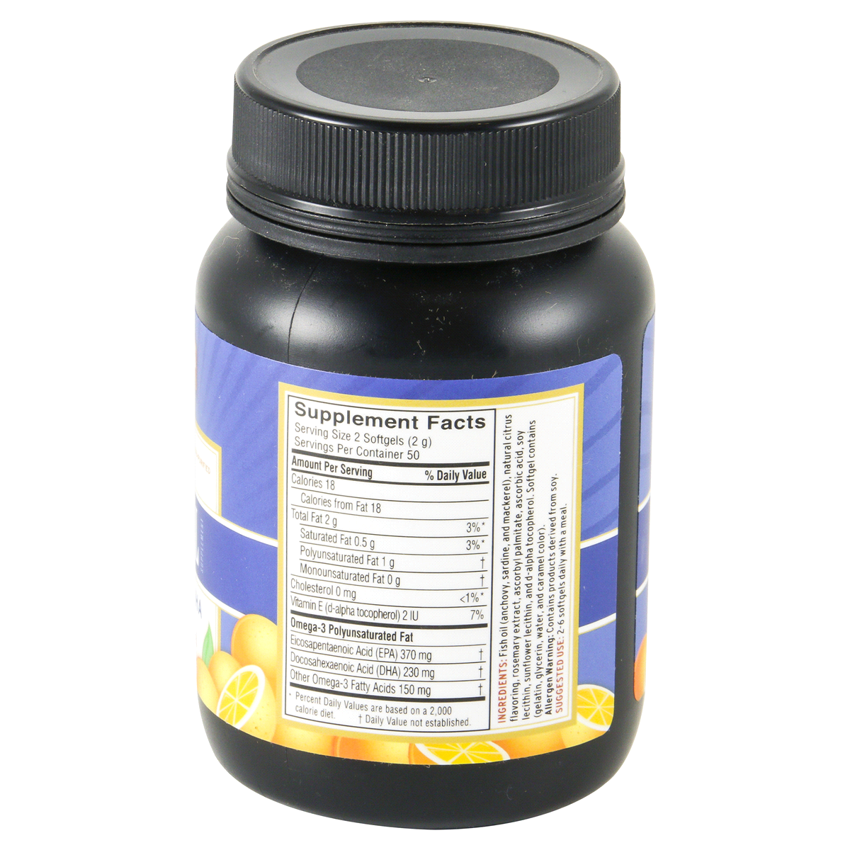 slide 3 of 4, Barlean's Orange Flavored Fish Oil, 100 ct