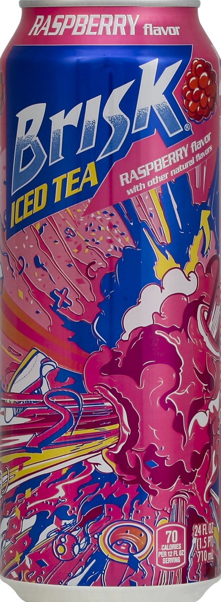 slide 4 of 4, Brisk Raspberry Tea, 24 fl oz