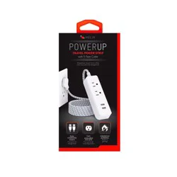 Helix Powerup Dual Outlet Power Strip With A & C Ports
