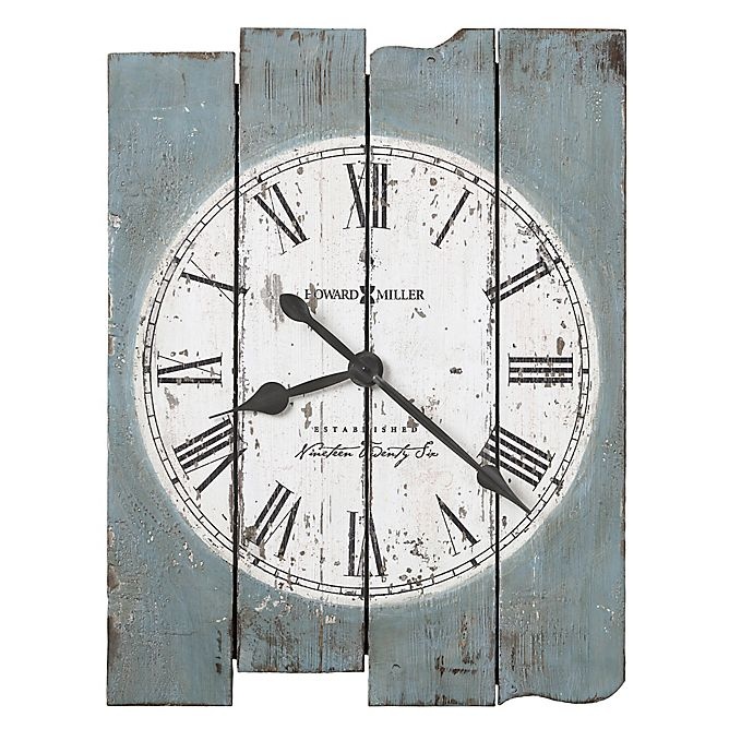 slide 1 of 1, Howard Miller Mack Road Wall Clock - Antique Blue, 23 in