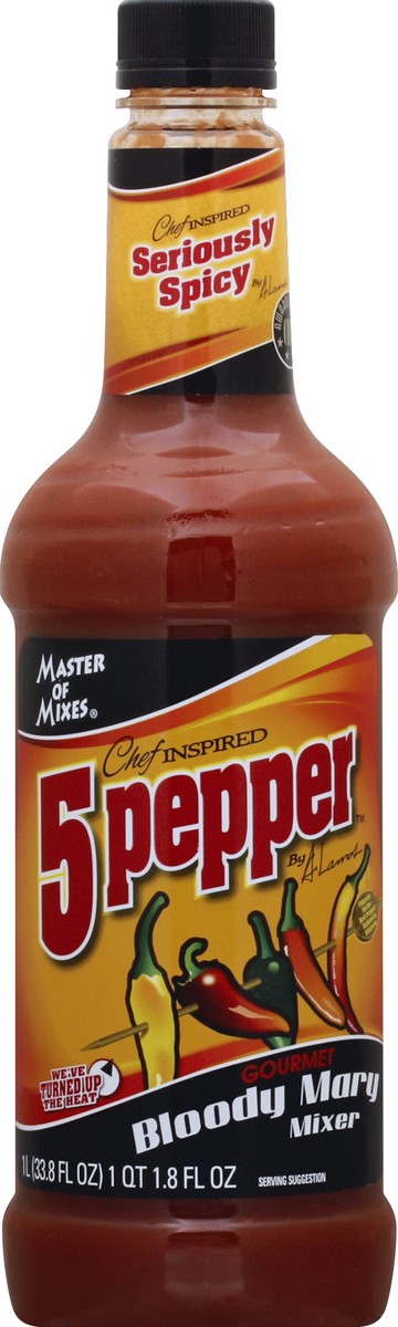 slide 2 of 2, Master of Mixes Bloody Mary Mixer 5 Pepper Seriously Spicy - 33.8 fl oz, 33.8 fl oz