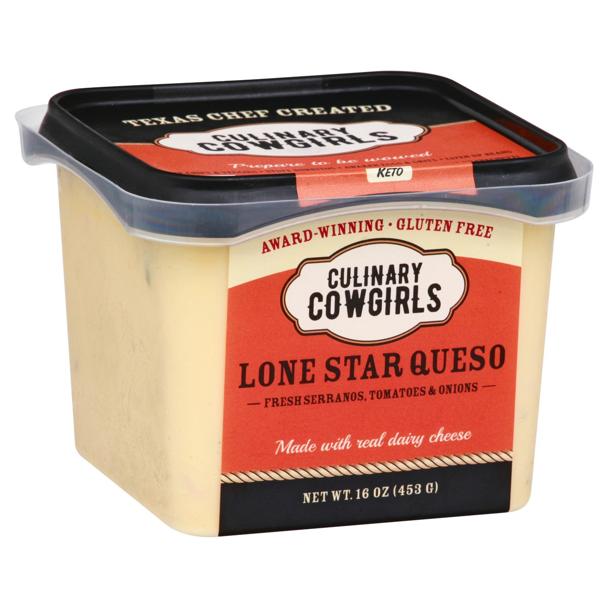 slide 12 of 12, Culinary Cowgirls Lone Star Queso Dip 16 oz, 16 oz