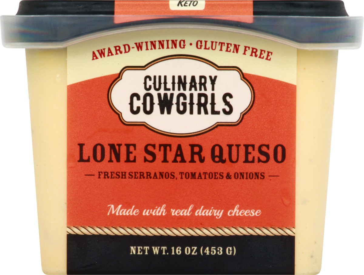 slide 6 of 12, Culinary Cowgirls Lone Star Queso Dip 16 oz, 16 oz