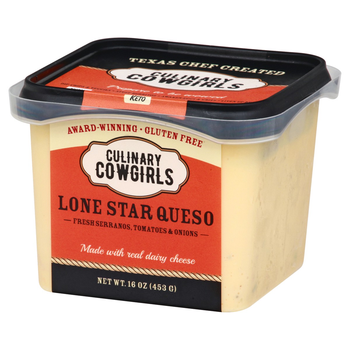 slide 10 of 12, Culinary Cowgirls Lone Star Queso Dip 16 oz, 16 oz