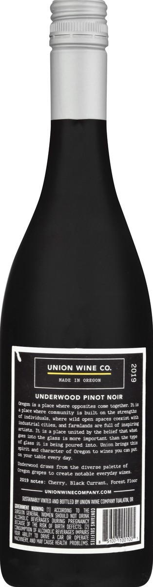 slide 5 of 9, Underwood 2019 Oregon Grown Pinot Noir 750 ml, 750 ml