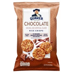 Quaker Popped Chocolate Rice Crisps Snacks