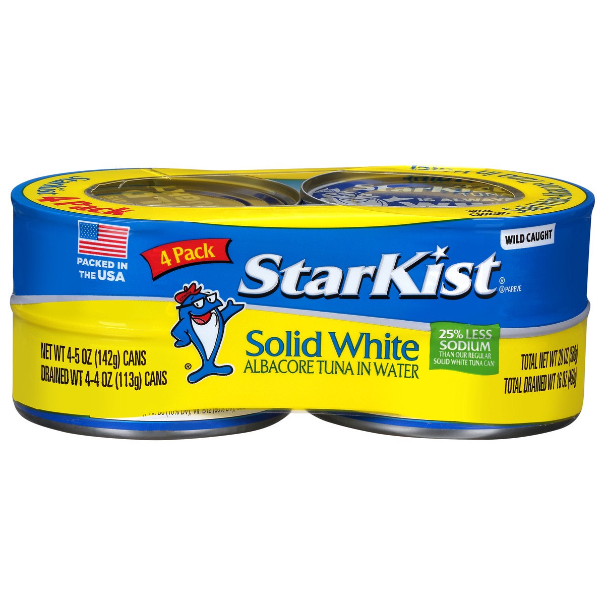 slide 11 of 15, StarKist Tuna in Water, Albacore, Solid White, 4 Pack, 4 ct; 5 oz