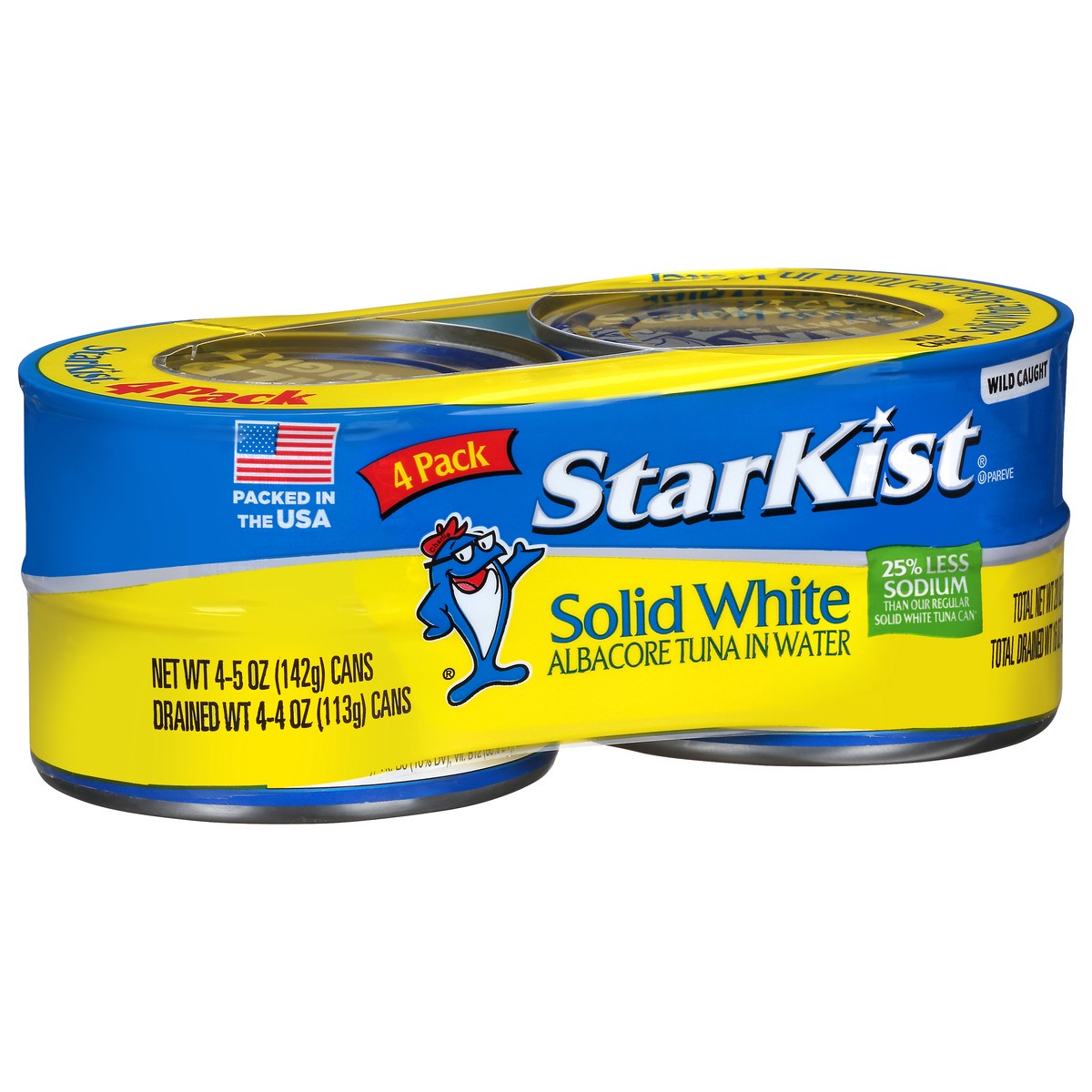 slide 7 of 15, StarKist Tuna in Water, Albacore, Solid White, 4 Pack, 4 ct; 5 oz