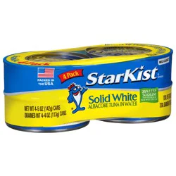 StarKist Tuna in Water, Albacore, Solid White, 4 Pack