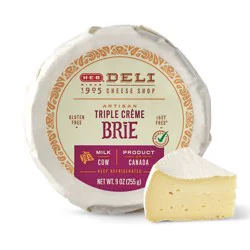H-E-B Deli Artisan Triple Crème Brie Cheese Wheel