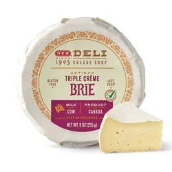 H-E-B Deli Artisan Triple Crème Brie Cheese Wheel