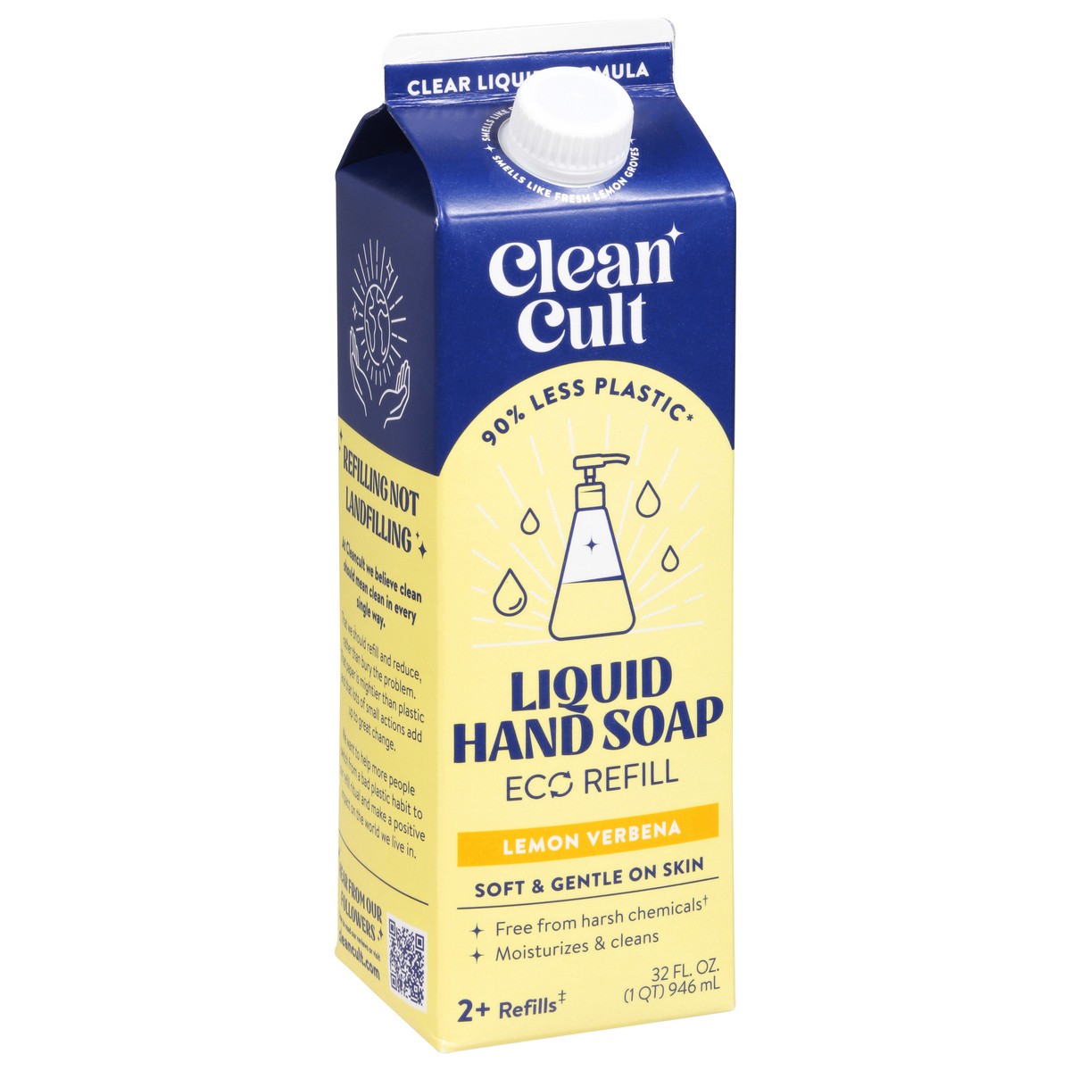 slide 3 of 12, Cleancult Eco Liquid Lemon Verbena Hand Soap Refill 32 fl oz, 32 fl oz