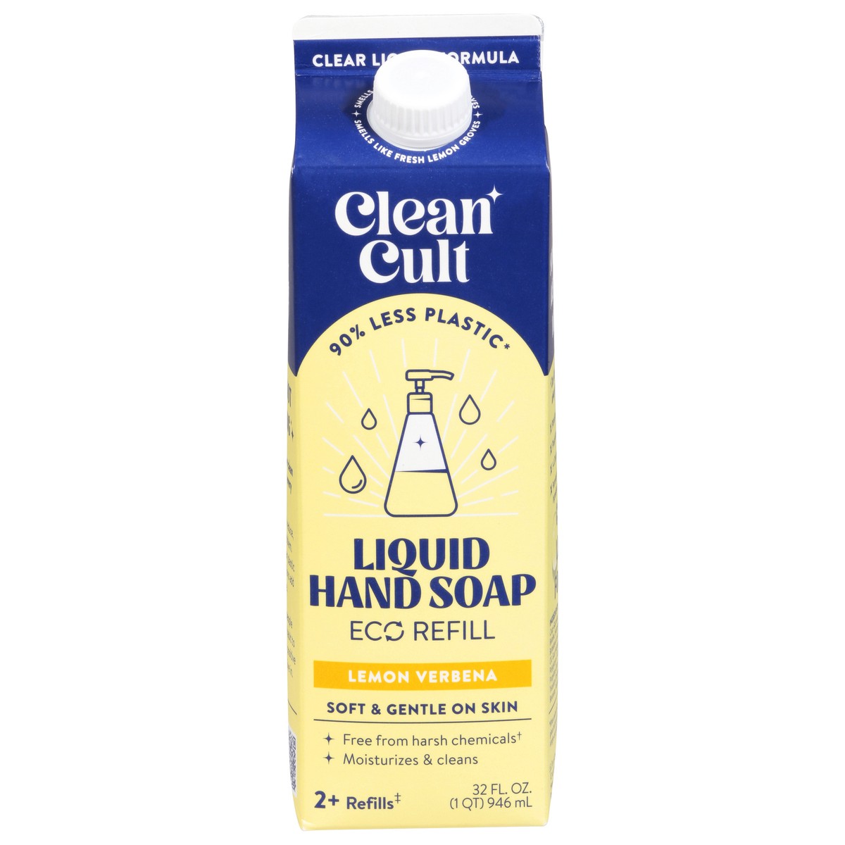 slide 11 of 12, Cleancult Eco Liquid Lemon Verbena Hand Soap Refill 32 fl oz, 32 fl oz
