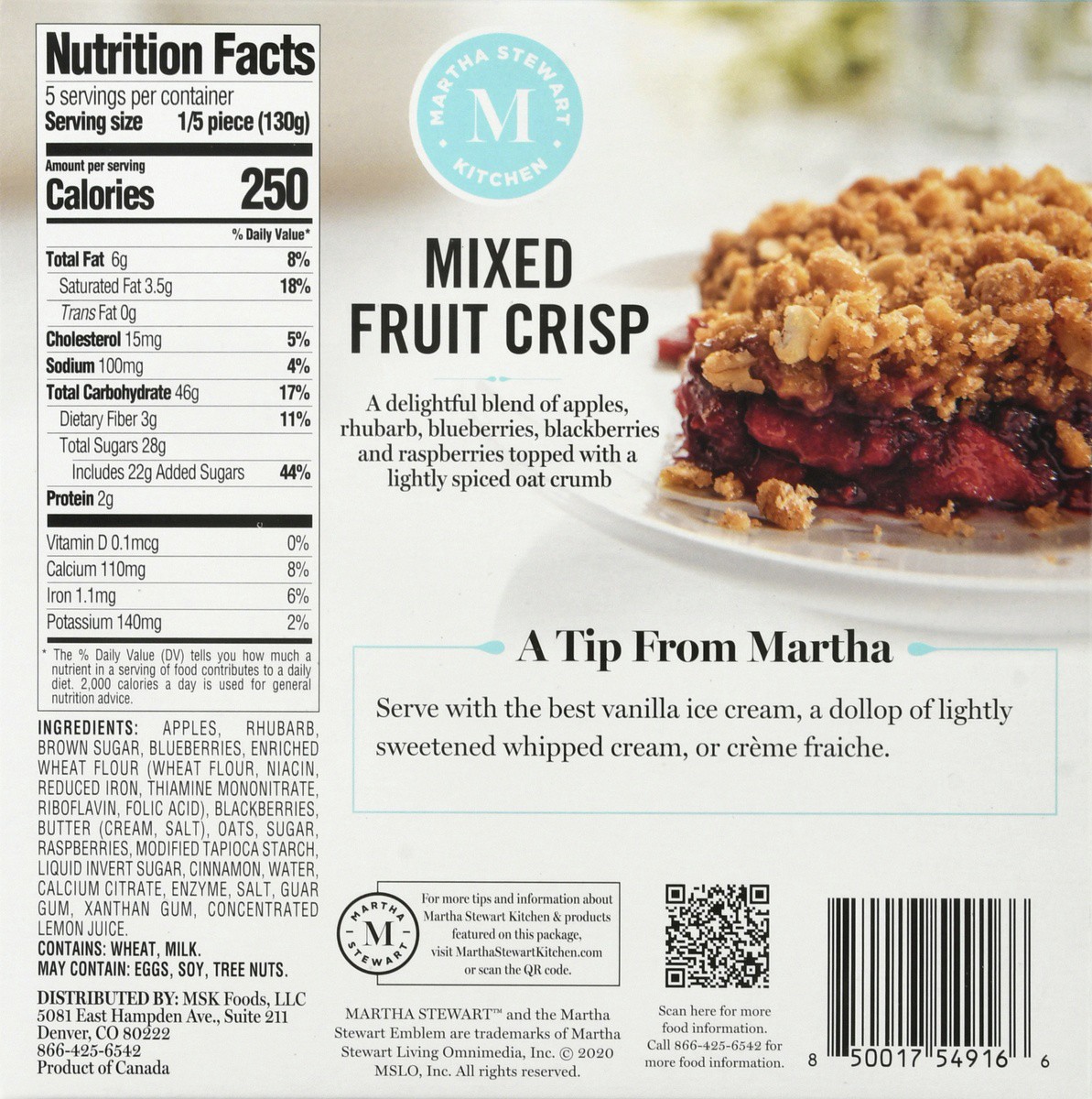 slide 4 of 9, Martha Stewart Kitchen Mixed Fruit Crisp, 23 oz