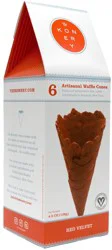 The Konery Red Velvet Waffle Cones