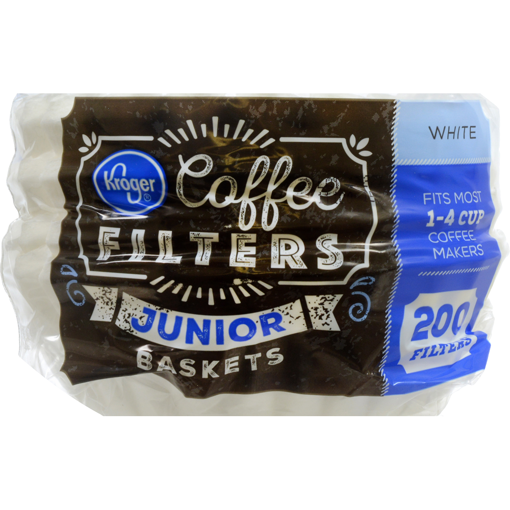 slide 1 of 1, Kroger White Coffee Filters, 200 ct