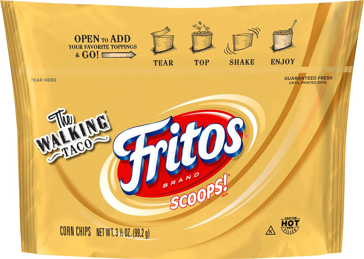 slide 7 of 10, Fritos Scoops! Corn Chips 3 1/2 Oz, 3.5 oz