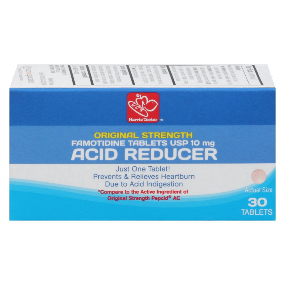 slide 4 of 4, Harris Teeter Famotidine Table, 30 ct