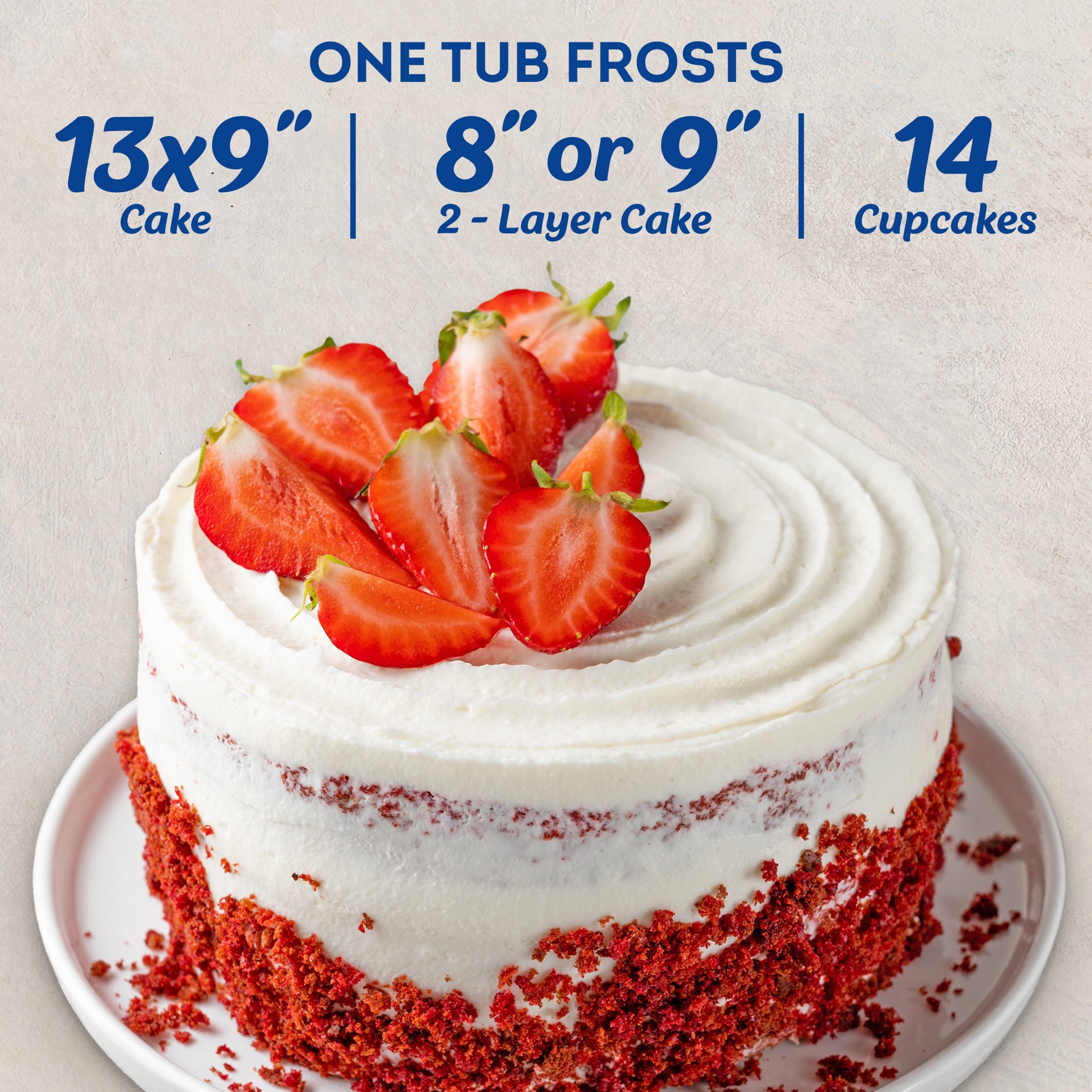 slide 2 of 5, Philadelphia Cream Cheese Frosting, Ready to Eat, 1 Tub, for Desserts and Treats, Original Flavored, No Artificial Flavors or Dyes, 16 oz, 16 oz