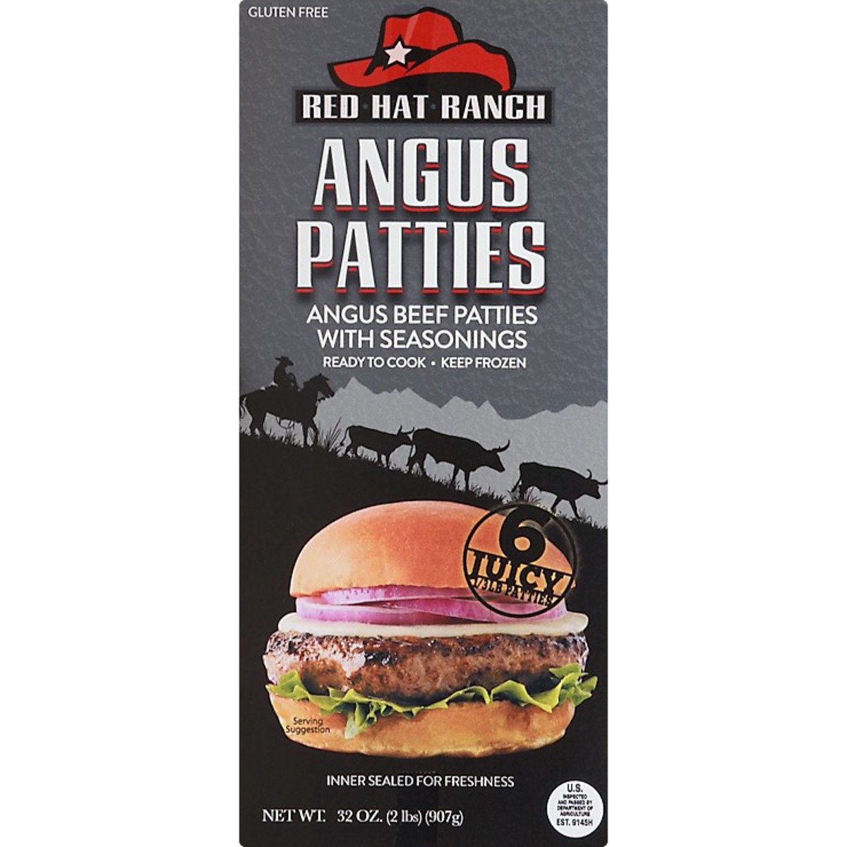 slide 5 of 11, Red Hat Ranch Patties 6 ea, 6 ct