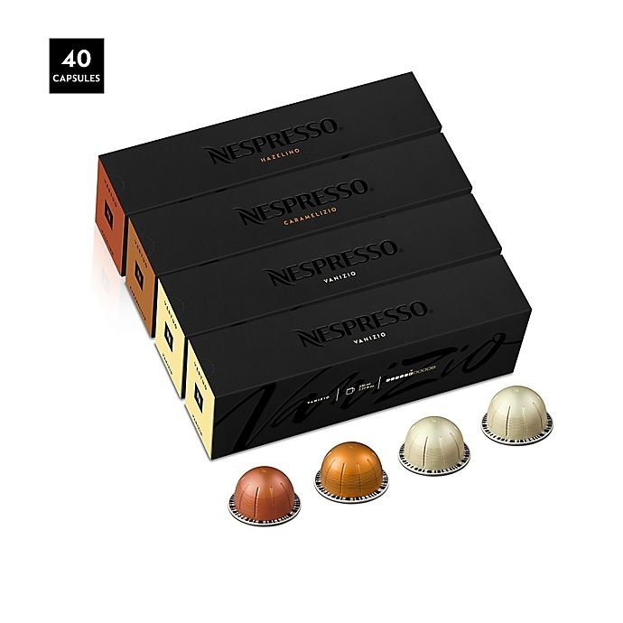 slide 1 of 4, Nespresso VertuoLine Assorted Flavored Coffee Pack Capsules, 40 ct