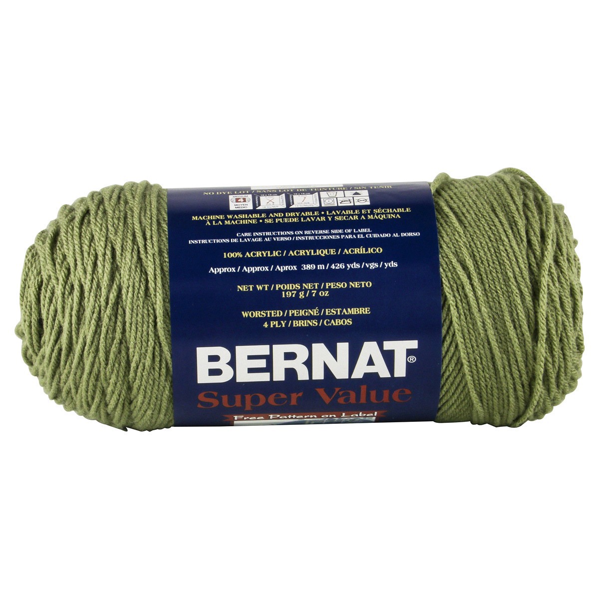 slide 3 of 4, Bernat Super Value Yarn - Forest Green, 1 ct