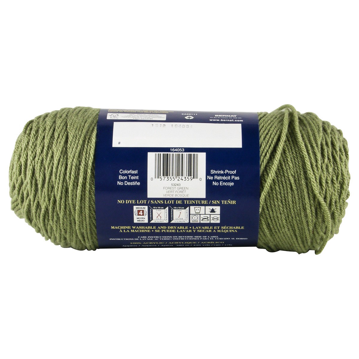 slide 4 of 4, Bernat Super Value Yarn - Forest Green, 1 ct