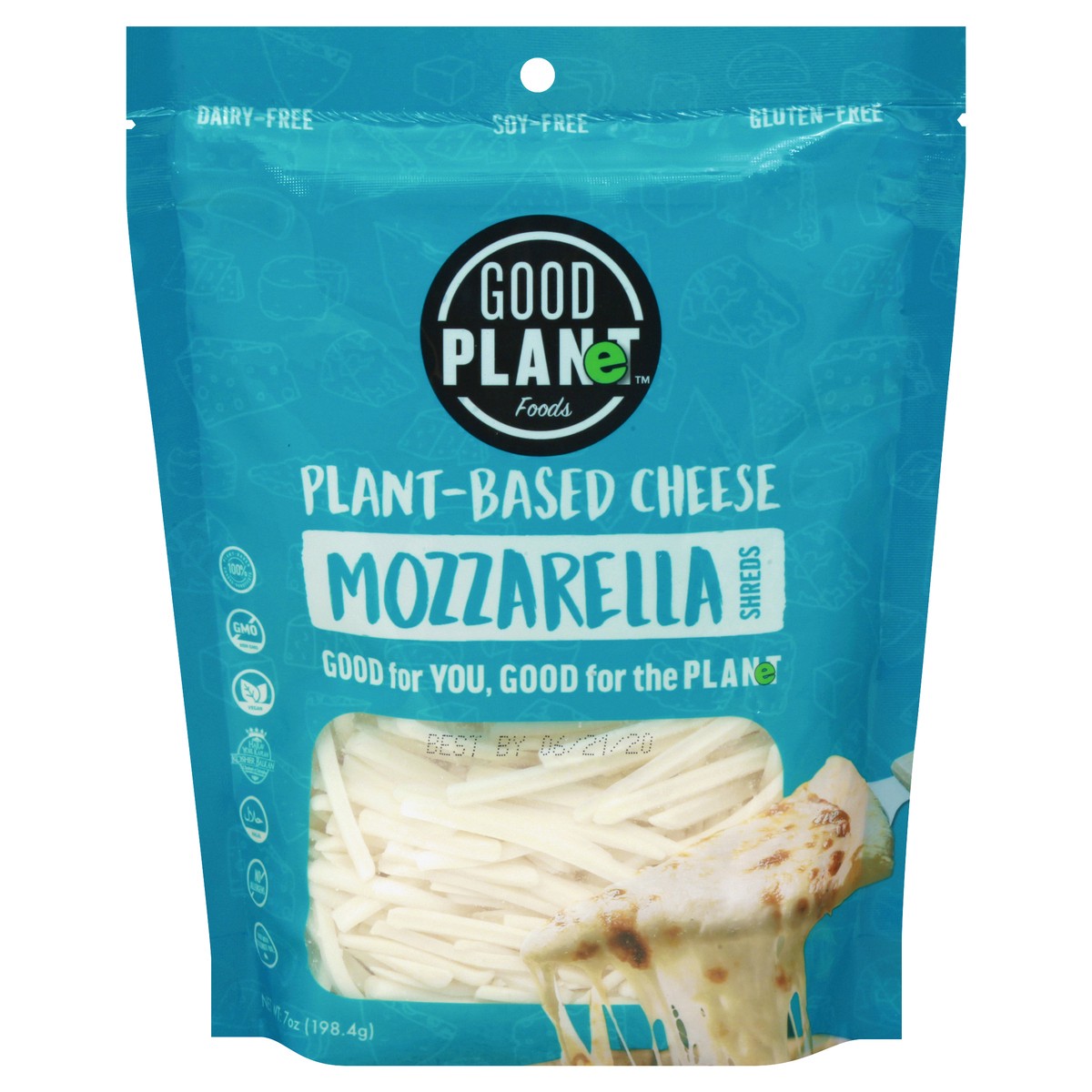 slide 1 of 9, GOOD PLANeT Mozzarella Shreds, 7 oz