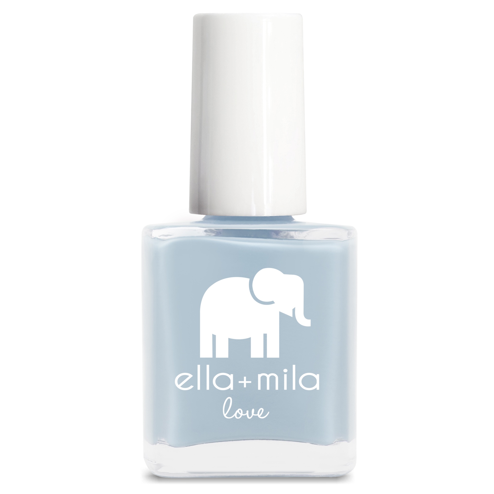 slide 1 of 3, ella+mila Nail Polish, Beach Resort Blue, 0.45 fl oz