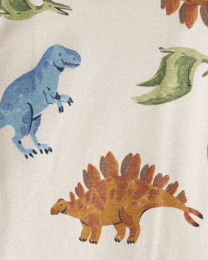 slide 4 of 5, Carter's Baby Boy 4-Pack Dinosaur Print Cotton Long-Sleeve Multipack Bodysuits Multi 3M, 1 ct