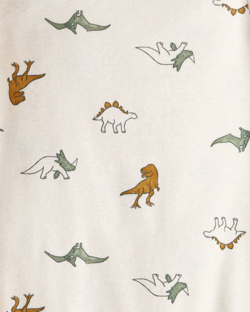 slide 2 of 5, Carter's Baby Boy 4-Pack Dinosaur Print Cotton Long-Sleeve Multipack Bodysuits Multi 3M, 1 ct