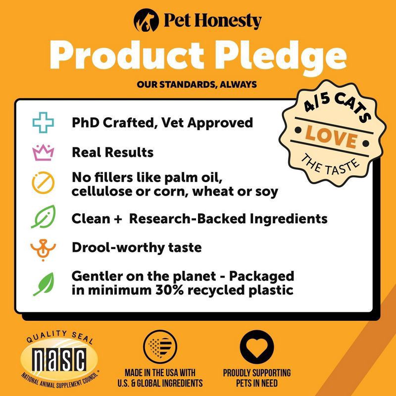 slide 7 of 10, Pet Honesty Immune Support Lysine Dual Texture Supplements for Cats, 3.7 oz., 3.7 oz