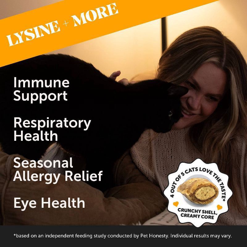 slide 8 of 10, Pet Honesty Immune Support Lysine Dual Texture Supplements for Cats, 3.7 oz., 3.7 oz