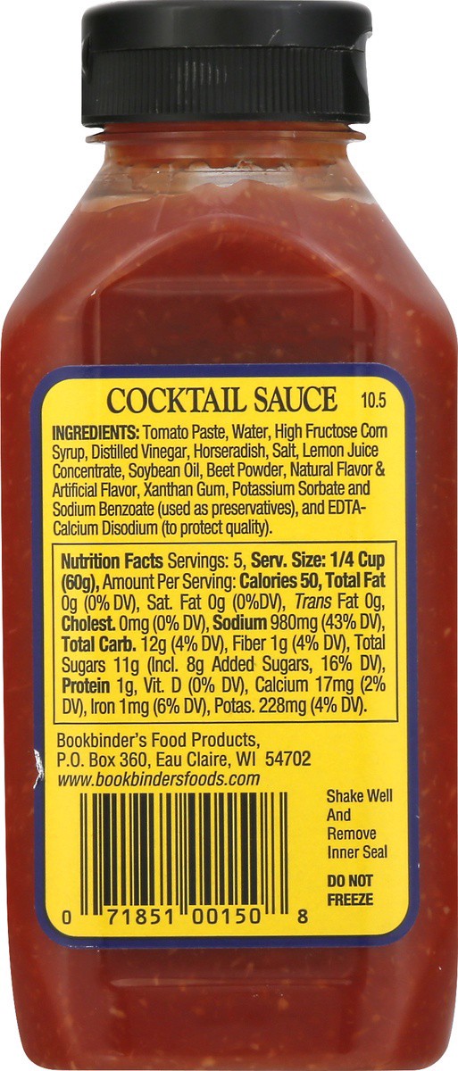 slide 5 of 10, Bookbinder's Cocktail Sauce, 10.5 oz