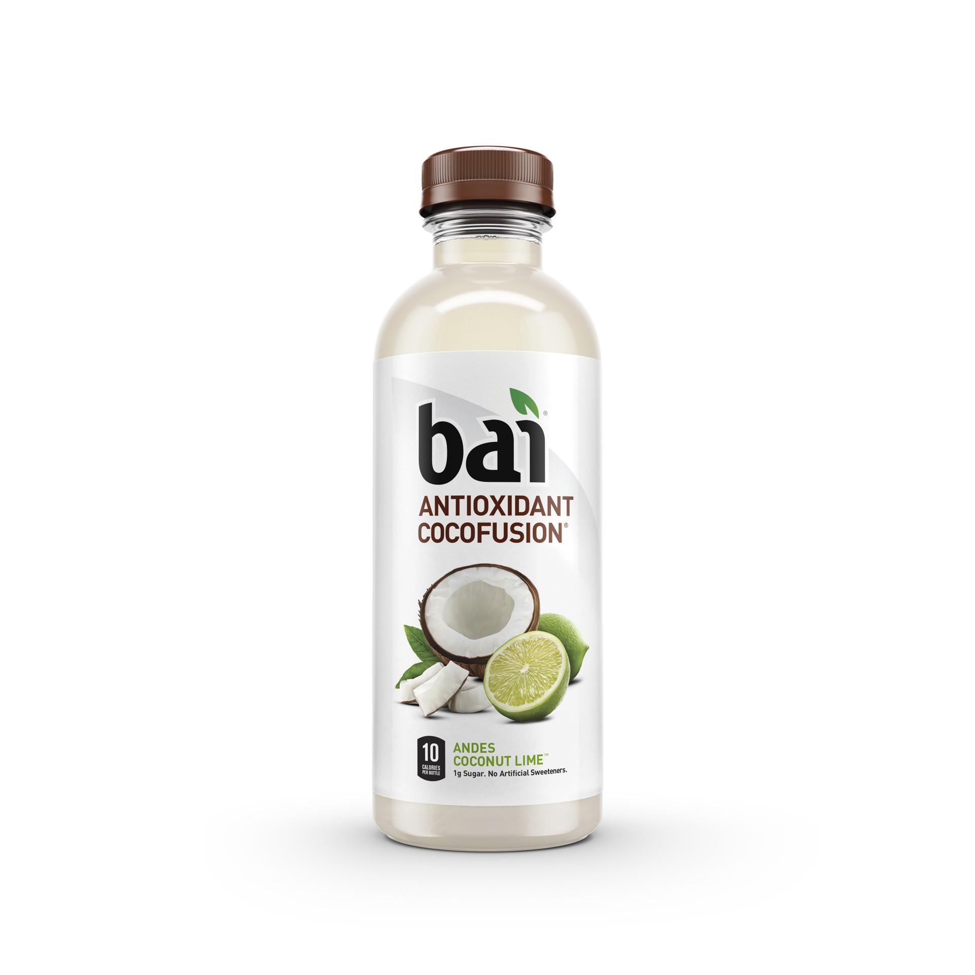 slide 1 of 13, Bai Coconut Flavored Water, Andes Coconut Lime, Antioxidant Infused Drinks, 18 Fluid Ounce Bottle, 18 fl oz