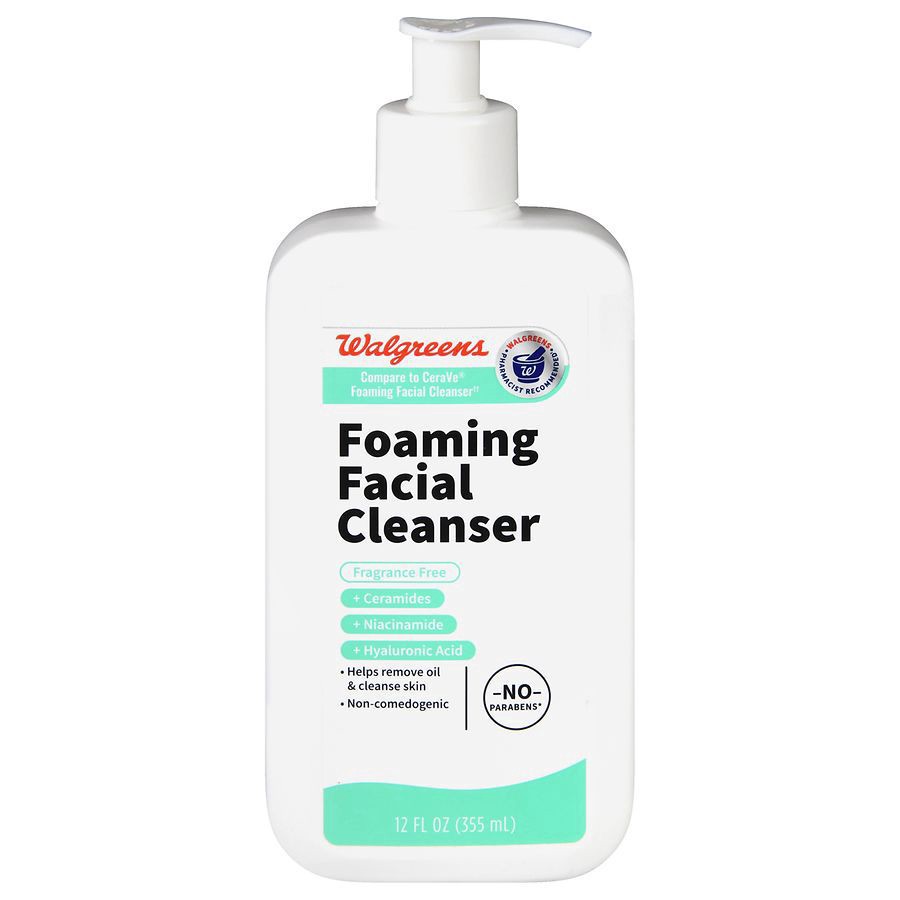 slide 2 of 5, Walgreens Foaming Facial Cleanser, 12 oz