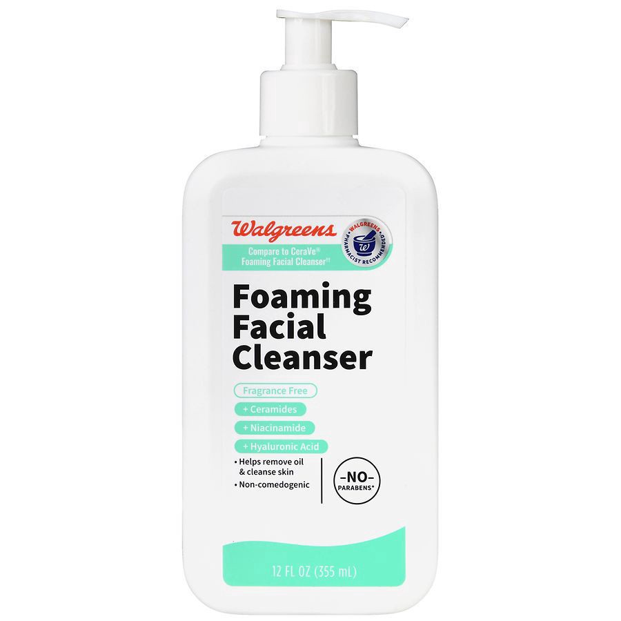 slide 1 of 5, Walgreens Foaming Facial Cleanser, 12 oz